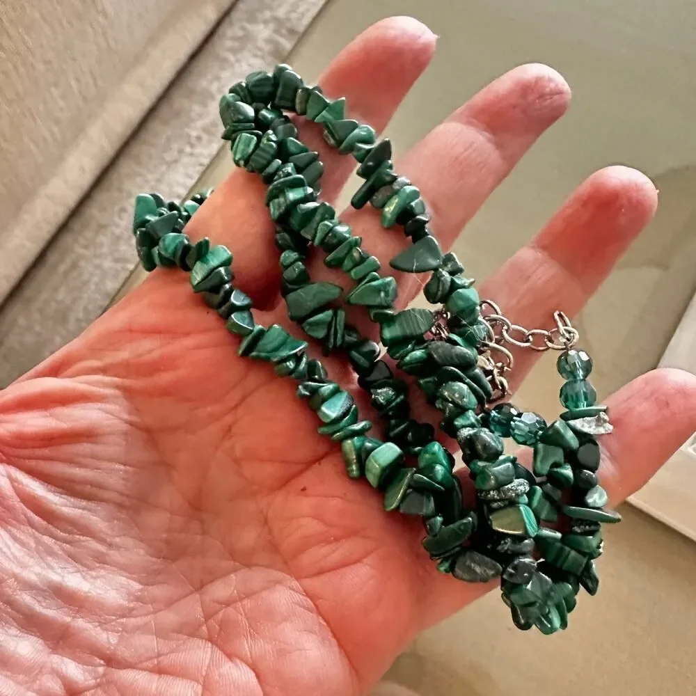 Malachite Chip Necklace
